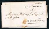 Belgique Precurseur 1725 Lettre Manuscrit "Mons"  + 3 Pour Malines - 1714-1794 (Austrian Netherlands)