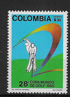 Colombia 1980 Mi.No. 1460 Kolumbien Sport Golf  1v MNH**   5,50 € - Golf