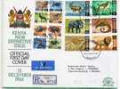 KENYA N° 20/33 Sur Lettre 6 - ANIMAUX (ELEPHANT, SINGE, LION, ZEBRE - RHINO Etc) - Cote 32.50 € - Elefanten