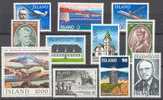 ICELAND - Full Year 1978 (Michel # 528-38) - Perfect MNH Quality - Full Years