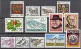 ICELAND - Full Year 1980 (Michel # 550-62) - Perfect MNH Quality - Annate Complete