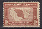 United States 1904 Mi. 158    10 C Louisiana-Ausstellung In St. Louis Landkarte Map MNG - Nuevos