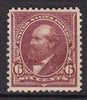 United States 1894 Mi. 94    6 C James A. Garfield 20th President (2 Scans) MH* - Ungebraucht