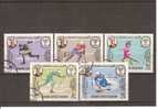 J.O. HIVER GRENOBLE 1968 / 5 Timbres OBLITERES  KATHIRI - Faire De La Place !! - Invierno 1968: Grenoble