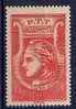 FRANCE - TIMBRE RADIODIFFUSION 2 1936 ROUGE - NEUF**  MNH COTE 82 EUR - Radiodiffusion