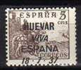 España , HUEVAR ,Guerra Civil, Sellos Del Cid  5 Cts Con Sobrecarga Patriotica, - Nationalistische Uitgaves
