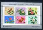 MACAO   Bloc 1**   Cote 200,00E  Fleurs Flowers Plantes Medicinales - Unused Stamps