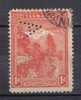 SS6098 - TASMANIA , 1d Wmk V Over Crown Reversed And Perfin  " A ". TATTERSALL’S A PATTERNS - Used Stamps