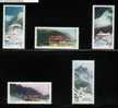 POLAND 1972 TOURISM - MOUNTAIN HOSTELS SET OF 5 NHM Mountains Snow - Neufs