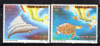 Mexico 1982 Turtle & Gray Whales Map MNH - Wale