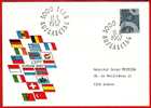 CEPT Europa 1967 Sur Enveloppe Circulée / Enveloppe Décorative - 1967