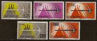 SAINT MARIN  1965 Special Delivery Stamps Expresso Crossbow  Scott SD6 N° E26/E30 Neufs ** - Ungebraucht