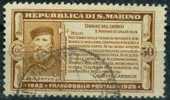 1932 San Marino, Morte Garibaldi , Valore Da Cent.50 Usato - Used Stamps