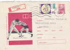 Romania 1968 Sport Boxing  Rregisterd Cover - Lettres & Documents
