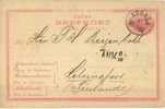 Ausland PK  Upsala - Helsingfors        1886 - Postal Stationery