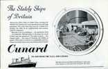 Cunard Shipping Line Advert  1957 - Otros & Sin Clasificación