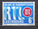 FRZ456 - LUSSEMBURGO 1979 , Serie N. 947  ***  RADIODIFFUSIONE - Ungebraucht