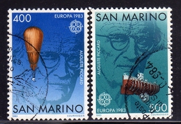 REPUBBLICA DI SAN MARINO 1983 EUROPA UNITA CEPT SERIE COMPLETA COMPLETE SET USATA USED OBLITERE' - Used Stamps