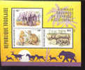 TOGOLAISE 887  C 236-8  UNPERFORATE  MINT NEVER HINGED MINI SHEET OF WILDLIFE & ANIMALS - Sin Clasificación