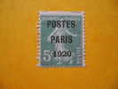 FRANCE  Préoblitéré  1920-22   (*)  Y&T N° 24 - Sans Gomme - Without Gum - Cote = 170 € - 1893-1947