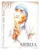 2010SRB    SERBIEN SERBIA SRBIJA  MOTHER THERESA  NEVER HINGED - Moeder Teresa