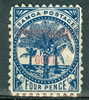 Samoa 1899 4p Palms,  Provisional Government Overprint Issue #34 - Samoa (Staat)