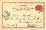 PK  Ystad - Bern       1896 - Postal Stationery