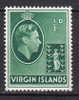 British Virgin Islands 1938 Mi. 72    ½ P King George VI. & Holy Ursula MH* - Iles Vièrges Britanniques