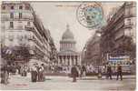 92. PARIS. LE PANTHEON .TRANSPORT HIPPOMOBILE. ANIMATION. - Pantheon