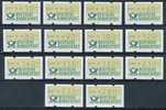 Bund ATM 1981 14 Werte 10 .. 280 ** Kpl. - Timbres De Distributeurs [ATM]