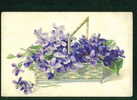 31606 Illustrator Greeting FLOWERS BASKET Ser. 415 Litho Pc 1900 Publisher: K.V.I.B. - Antes 1900