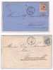 Belgique Lettre 1869 Et 1870 2 Lettres Affr N°18 Et 20 D'Anvers - Other & Unclassified