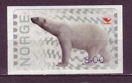 Norway 2008 MiNr. 13 Norwegen, Automatenmarken Bear 1v MNH** - Ours