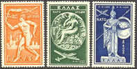 Greece C71-73 Mint Hinged Airmail Set From 1954 - Neufs