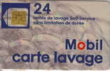 # Carte A Puce Portemonnaie Lavage Mobil 10 - Type 1 - Sans Bulle à Droite 24u So6  - Tres Bon Etat - - Colada De Coche