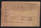 India  ON POSTAL SERVICE  Acknowledgement Form Used Ratangarh # 22810 - Covers