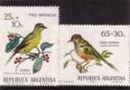 1972 .Argentina - Birds Set Of 2 V **MNH - Nuevos