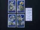 SAINT  MARIN  *  *  De  1957   "   Fleurs  Diverses   "    4  Val . - Unused Stamps