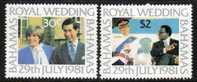 Bahamas 1981 - Royal Wedding SG586-587 MNH Cat £3 SG2015 - Bahama's (1973-...)