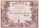 Inde - Savana - Société Industrielle, Commerciale Et Financière / Action De 2 500 F - "Beau Décor" - Industrie