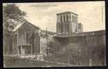 CPA  ANCIENNE- FRANCE- COULONGES-SUR-L'AUTIZE (79)- L'EGLISE ROMANE EN TRES GROS PLAN- LE PORCHE ET LE CLOCHER - Coulonges-sur-l'Autize