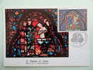 CARTE MAXIMUM  MAXIMUM CARD  VITRAIL DE SAINTE CHAPELLE DE PARIS FRANCE - Glasses & Stained-Glasses