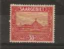 SAAR - 1925 ISSUE 30c RED MH * - Ongebruikt