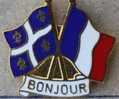 ASSOCIATION QUEBEC - FRANCE - BONJOUR - FLAG'S - DRAPEAU - Asociaciones