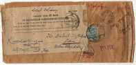 RAJASTHAN STATE India 1950  ECONOMY SLIP RE - USED POSTAGE DUE Cover # 22806 - Other & Unclassified