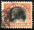 US #523 Scarce Used $2 Franklin From 1918 - Usati