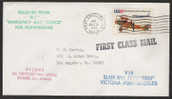 S343.-.USA.-.1975-EMERGENCY MAIL COVER- JUAN DE FUCA AND BECEMS  STAMPS - Storia Postale