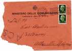 ROMA - ALTAVILLA MILICIA - Lettera A.C.S. 22.8.1944 " Ministero Delle Comunicazioni" - Iper. Cent. 25 X 2 - Marcophilia