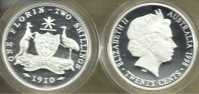 AUSTRALIA 20 CENTS 1ST FLORIN 1910 FROM MASTERPIECES IN SILVER 1998 PROOF QEII  READ DESCRIPTION CAREFULLY!! - Florin