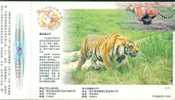 Manchurian Tiger , Rare Animal    , Pre- Stamped Card , Postal Stationery - Rinoceronti